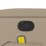 Fauteuil de massage inclinable Cappuccino Similicuir