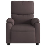 Fauteuil inclinable Marron foncé Tissu