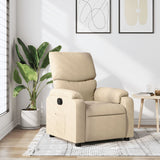 Fauteuil inclinable Crème Tissu