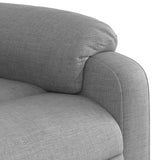 Fauteuil de massage inclinable Gris clair Tissu