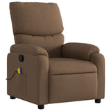 Fauteuil de massage inclinable Marron Tissu