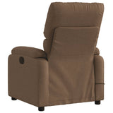 Fauteuil de massage inclinable Marron Tissu
