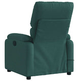 Fauteuil de massage inclinable Vert foncé Tissu
