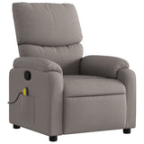 Fauteuil de massage inclinable Taupe Tissu