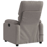 Fauteuil de massage inclinable Taupe Tissu