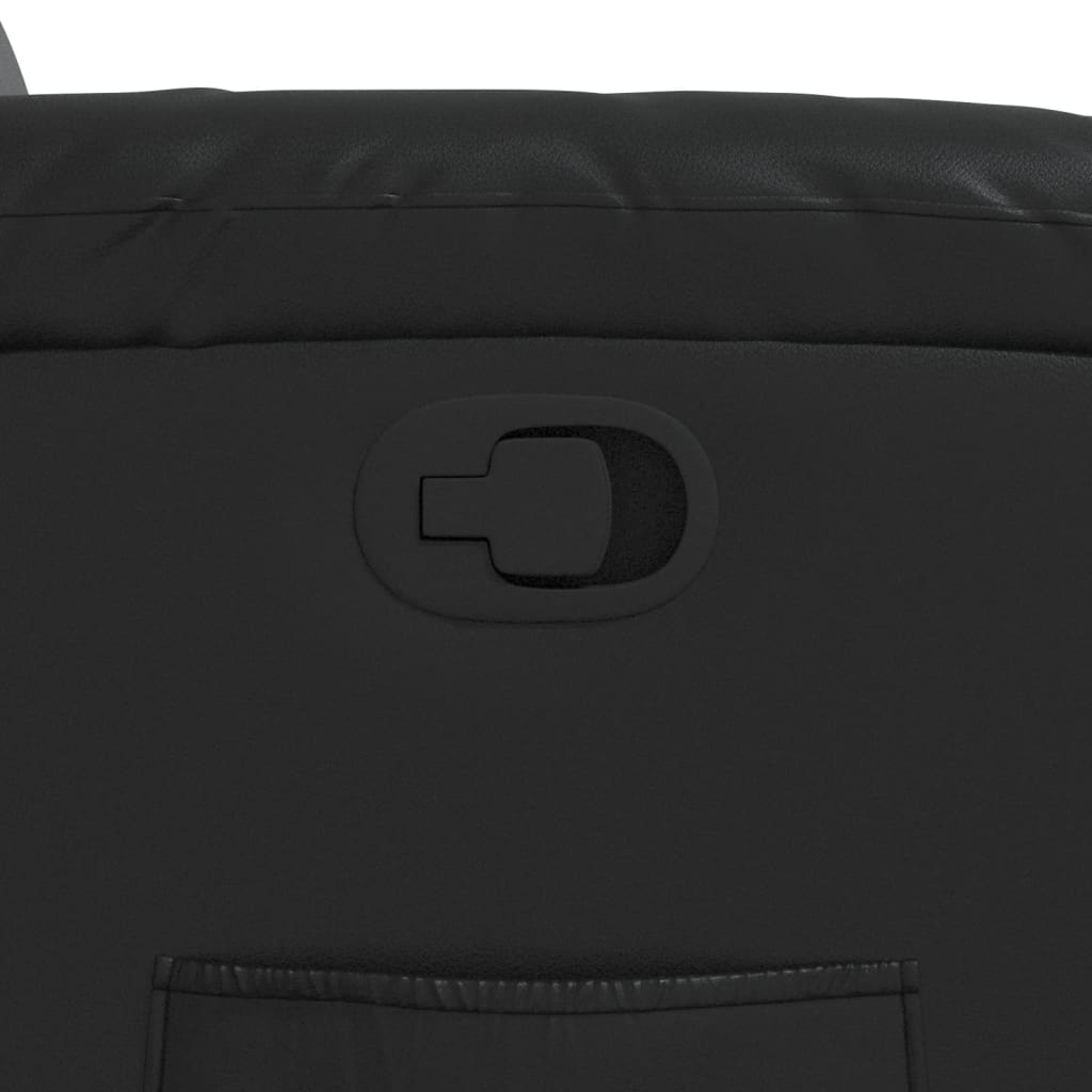 Fauteuil inclinable Noir Similicuir