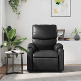 Fauteuil de massage inclinable Noir Similicuir
