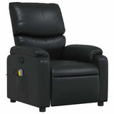 Fauteuil de massage inclinable Noir Similicuir