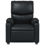 Fauteuil de massage inclinable Noir Similicuir