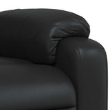 Fauteuil de massage inclinable Noir Similicuir
