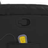 Fauteuil de massage inclinable Noir Similicuir
