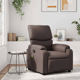 Fauteuil de massage inclinable Marron Similicuir