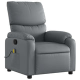 Fauteuil de massage inclinable Gris Similicuir