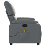 Fauteuil de massage inclinable Gris Similicuir