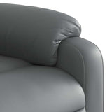 Fauteuil de massage inclinable Gris Similicuir