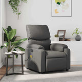 Fauteuil de massage inclinable Gris Similicuir