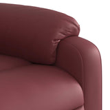 Fauteuil de massage inclinable Rouge bordeaux Similicuir