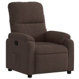 Fauteuil inclinable marron tissu microfibre