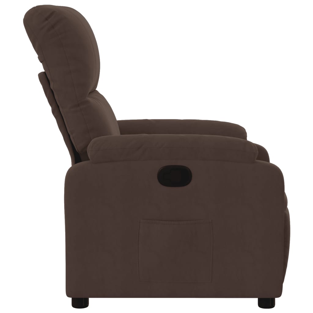 Fauteuil inclinable marron tissu microfibre
