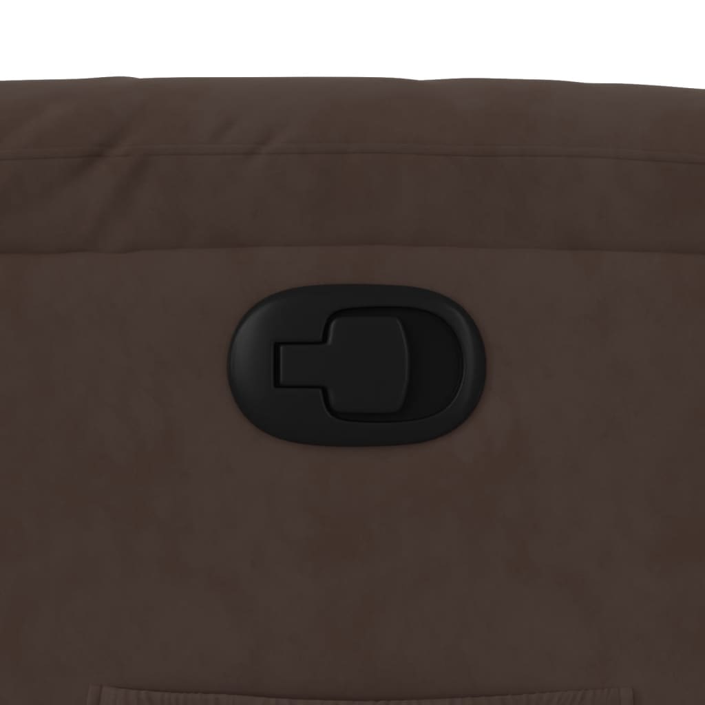 Fauteuil inclinable marron tissu microfibre