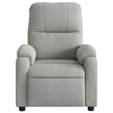 Fauteuil inclinable gris clair tissu microfibre