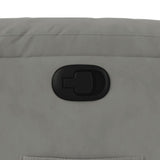 Fauteuil inclinable gris clair tissu microfibre