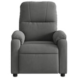Fauteuil inclinable gris foncé tissu microfibre