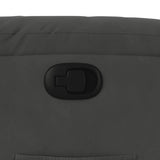 Fauteuil inclinable gris foncé tissu microfibre