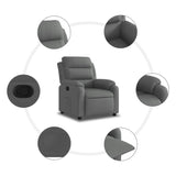 Fauteuil inclinable Gris foncé Tissu