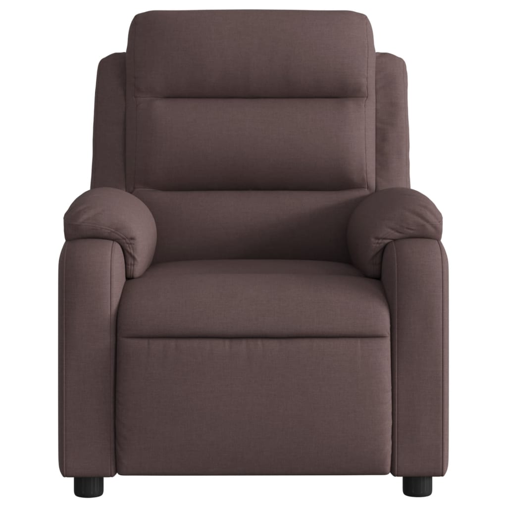 Fauteuil inclinable Marron foncé Tissu