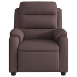 Fauteuil inclinable Marron foncé Tissu