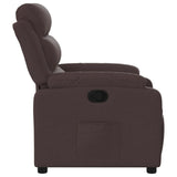 Fauteuil inclinable Marron foncé Tissu