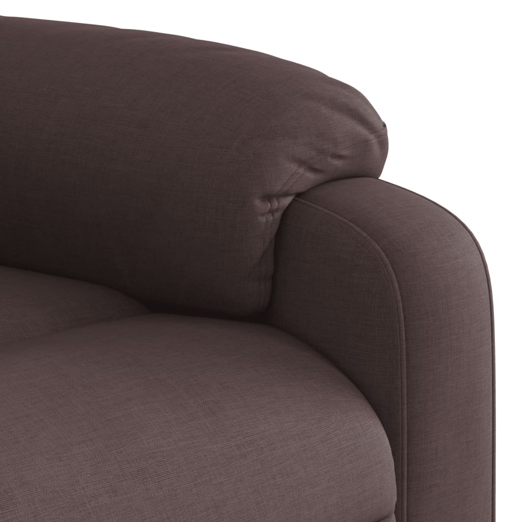 Fauteuil inclinable Marron foncé Tissu