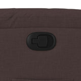 Fauteuil inclinable Marron foncé Tissu