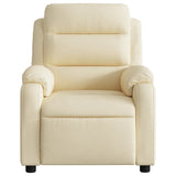 Fauteuil inclinable Crème Tissu