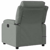 Fauteuil de massage inclinable Gris foncé Tissu