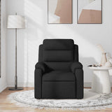 Fauteuil de massage inclinable Noir Tissu