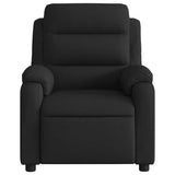 Fauteuil de massage inclinable Noir Tissu