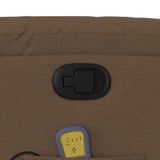 Fauteuil de massage inclinable Marron Tissu