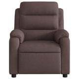 Fauteuil de massage inclinable Marron foncé Tissu