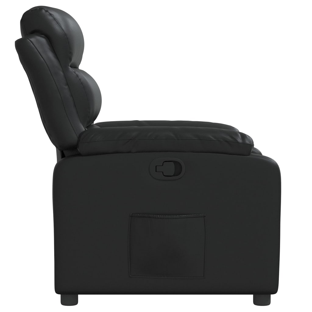 Fauteuil inclinable Noir Similicuir