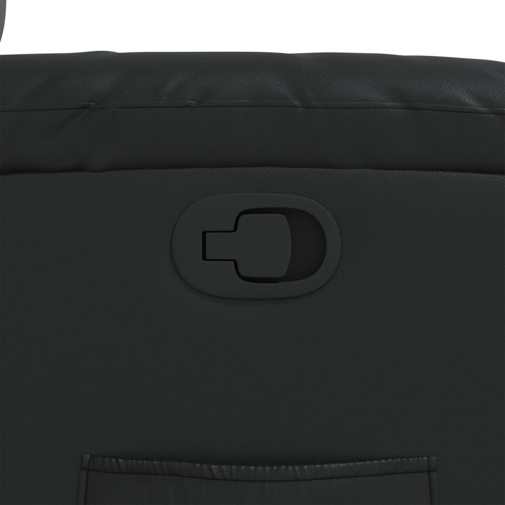 Fauteuil inclinable Noir Similicuir