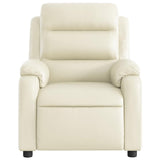 Fauteuil inclinable Crème Similicuir