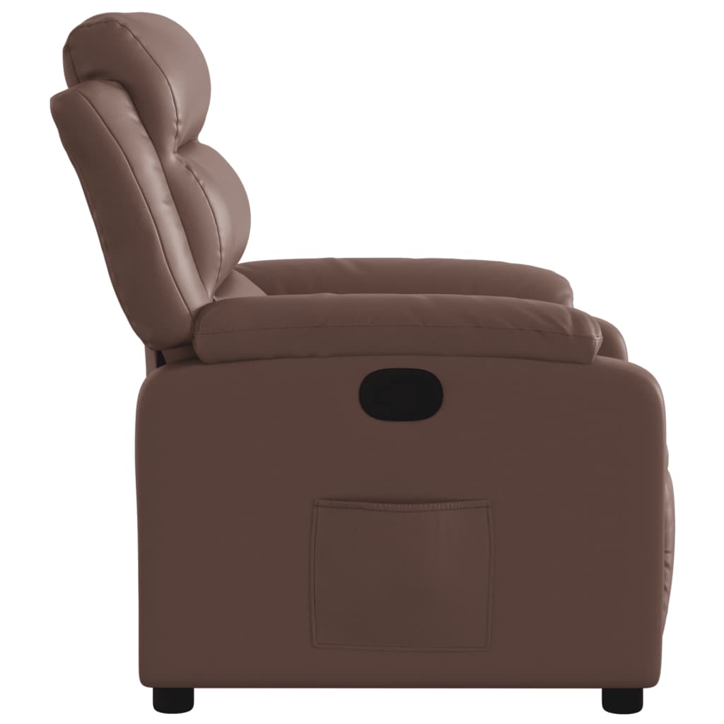 Fauteuil inclinable Marron Similicuir