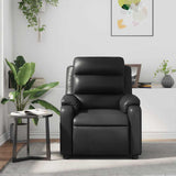 Fauteuil de massage inclinable Noir Similicuir