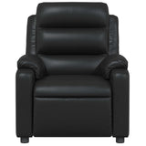 Fauteuil de massage inclinable Noir Similicuir