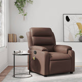 Fauteuil de massage inclinable Marron Similicuir
