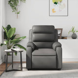 Fauteuil de massage inclinable Gris Similicuir