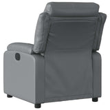 Fauteuil de massage inclinable Gris Similicuir