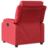 Fauteuil de massage inclinable rouge similicuir